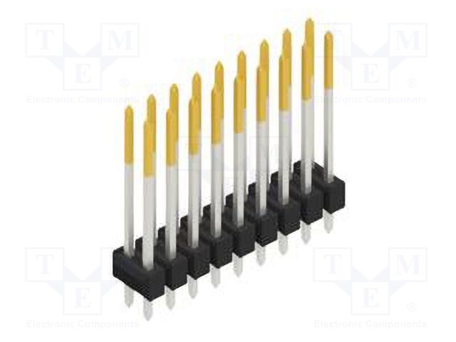 Connector: pin strips; pin header; male; PIN: 18; 2.54mm; THT; 2x9