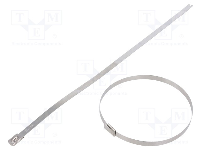 Cable tie; L: 521mm; W: 7.9mm; stainless steel AISI 304; 2kN