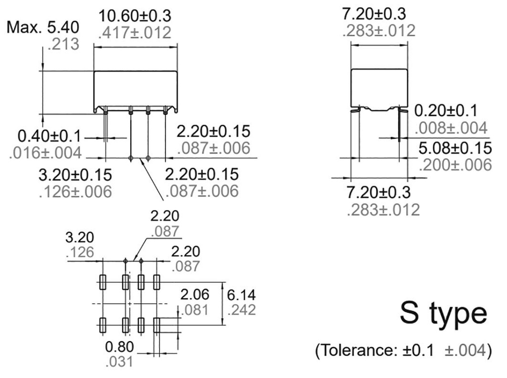 Relay: electromagnetic; DPDT; Ucoil: 3VDC; 0.3A/125VAC; 2A/30VDC