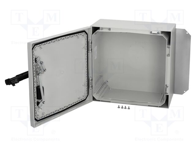 Enclosure: wall mounting; X: 400mm; Y: 400mm; Z: 210mm; ARCA; grey