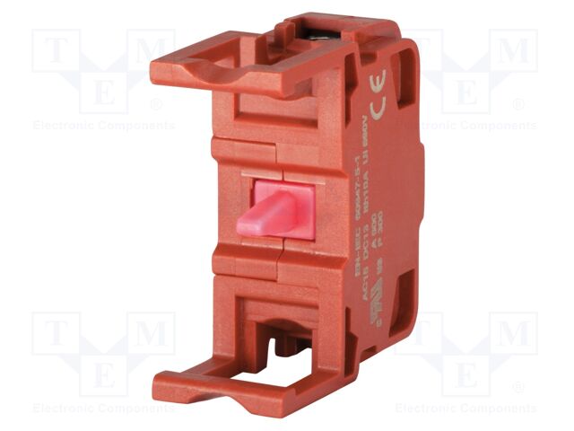 Contact block; 46; -25÷55°C; front fixing; Leads: screw; 600VAC