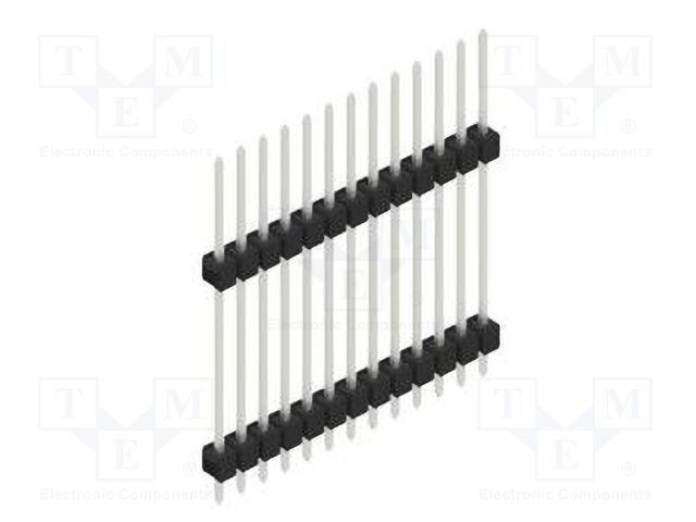 Connector: pin strips; pin header; male; PIN: 13; 2.54mm; THT; 1x13