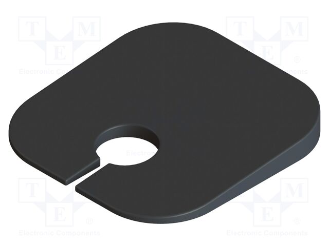 Camera spacer; black; Features: sloped 5°