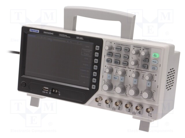 Oscilloscope: digital; Band: ≤250MHz; Channels: 4; 64kpts/ch; 1Gsps