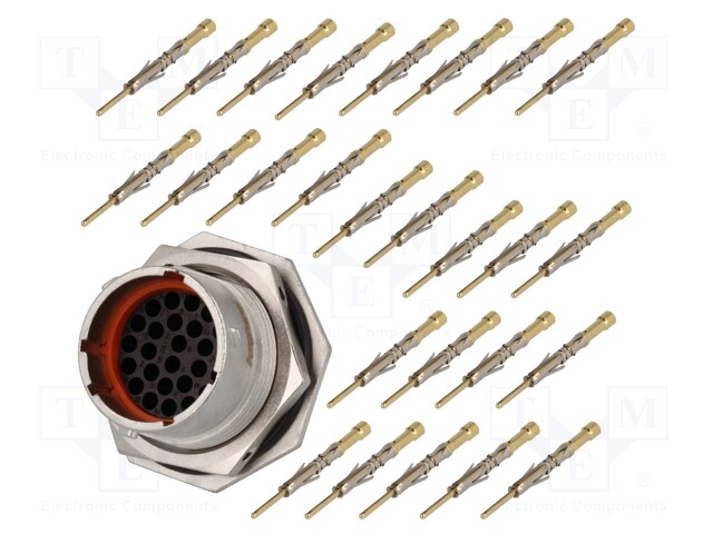 Connector: circular; Series: RT360; socket,plug; male; crimped