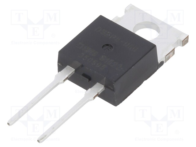 Diode: rectifying; THT; 600V; 10A; Package: tube; TO220AC; 30ns; 60W