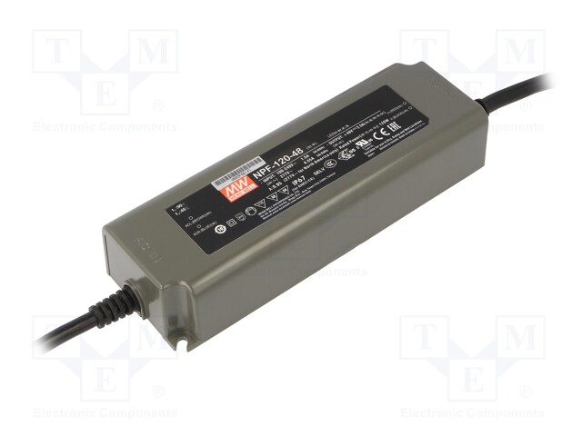 Power supply: switched-mode; LED; 120W; 48VDC; 28.8÷48VDC; 2.5A