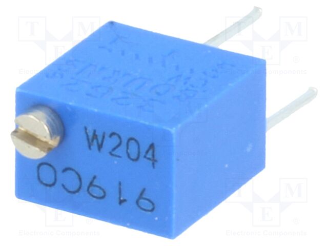 Potentiometer: mounting; vertical,multiturn; 200kΩ; 250mW; ±10%
