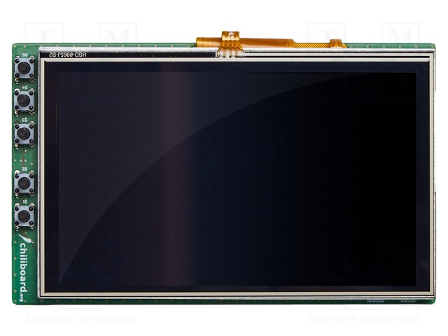 Expansion board; 120.7x75.8x4.3mm; pin strips; Display: TFT 5"