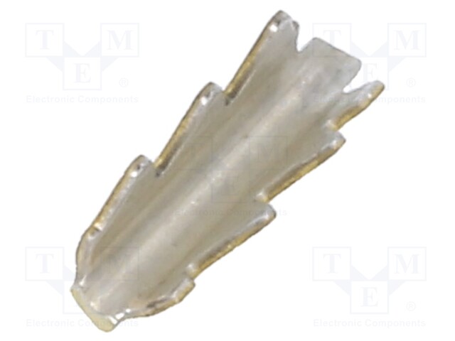 Wire pin; non-insulated; brass; 0.5÷1.5mm2; 7mm; tinned; crimped