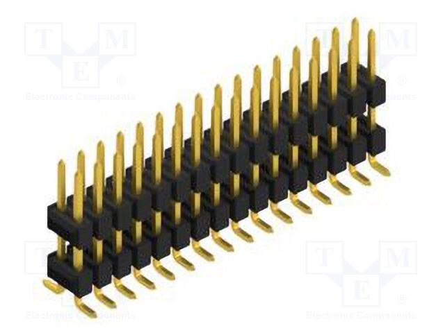 Connector: pin strips; pin header; male; PIN: 32; 2.54mm; SMT; 2x16