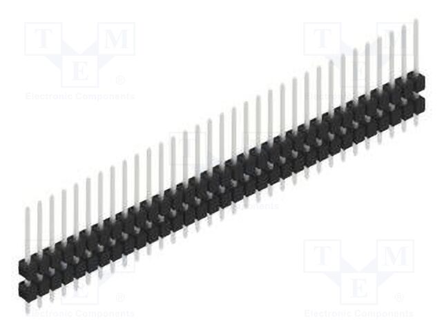 Connector: pin strips; pin header; male; PIN: 33; 2.54mm; THT; 1x33