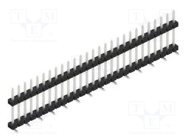 Connector: pin strips; pin header; male; PIN: 27; 2mm; SMT; 1x27