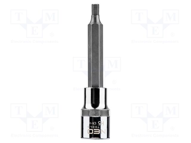 Socket; hex key,socket spanner; HEX 5mm; 1/2"