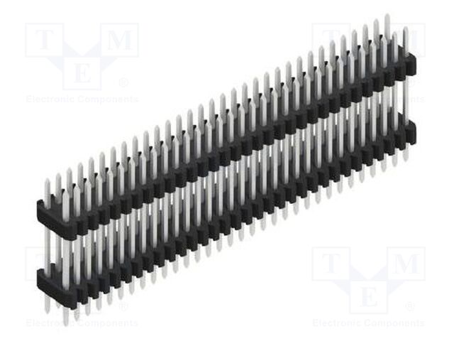 Connector: pin strips; pin header; male; PIN: 64; 1.27mm; THT; 2x32