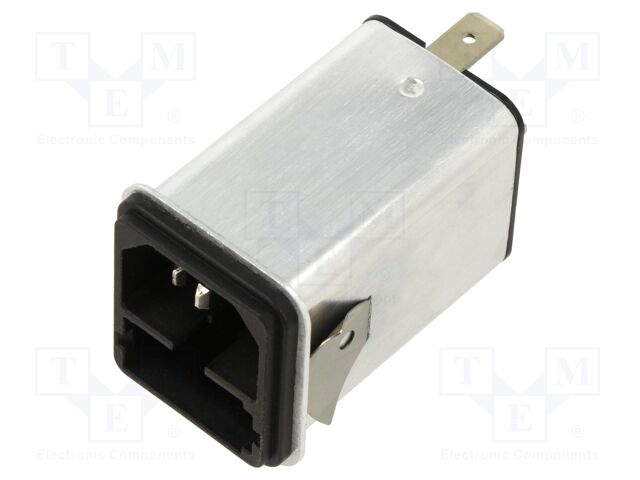 Connector: AC supply; socket; male; 4A; 250VAC; IEC 60320; C14 (E)