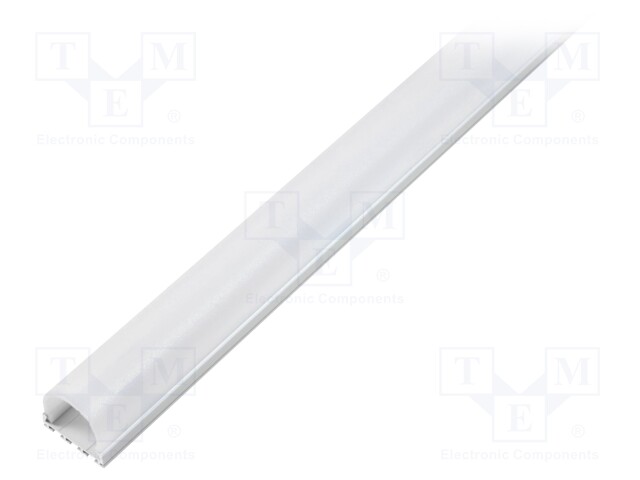 Profiles for LED modules; mat; surface; L: 1m; aluminium; anodized