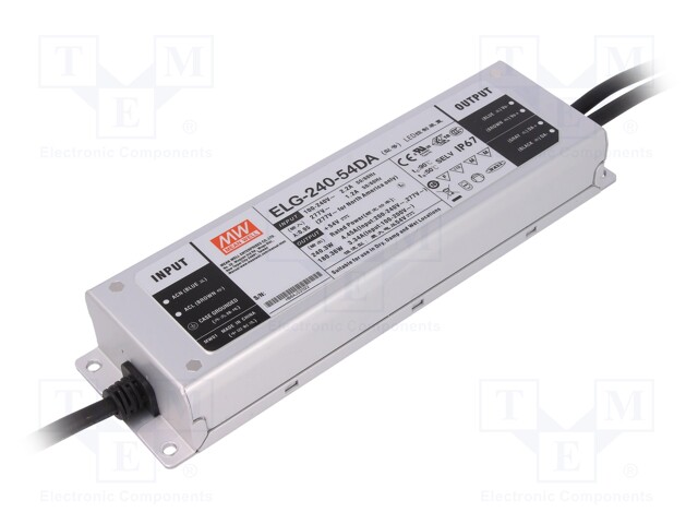Power supply: switched-mode; Communication: DALI; LED; 240.3W