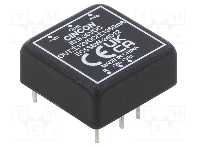 Converter: DC/DC; 30W; Uin: 9÷36V; Uout: 12VDC; Uout2: -12VDC; 18g