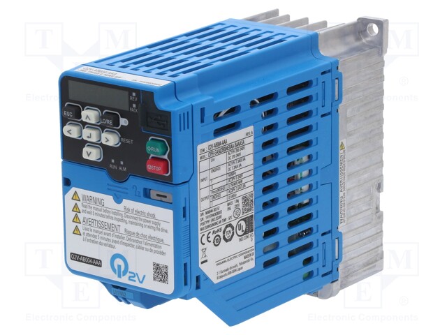 Inverter; Max motor power: 0.55/0.75kW; Usup: 200÷240VAC; 0÷590Hz
