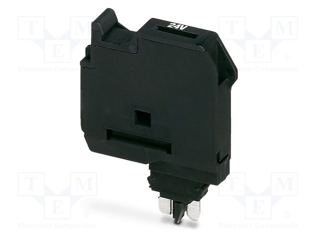Connector: plug-in; 6.3A; 24V; PA; Body: black