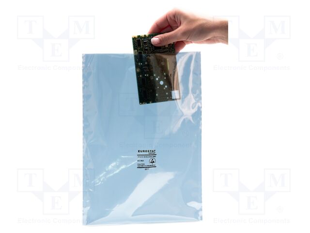 Protection bag; ESD; L: 660mm; W: 254mm; Thk: 76um; Features: open