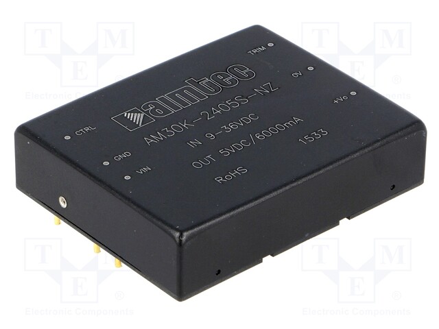 Converter: DC/DC; 30W; Uin: 18÷36V; 5VDC; Iout: 6A; 2"x1,6"; 45g
