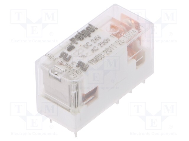 Relay: electromagnetic; SPDT; Ucoil: 24VDC; 16A/250VAC; 16A/24VDC