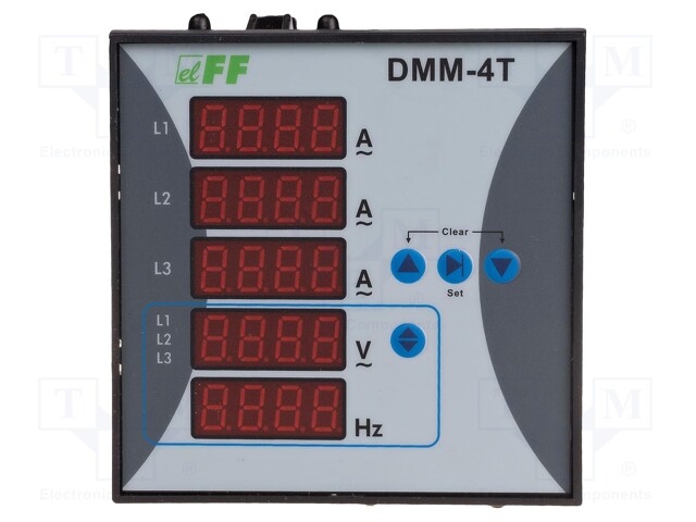 Power network meter; on panel; digital,mounting; three-phase