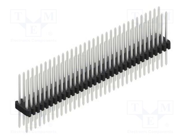 Connector: pin strips; pin header; male; PIN: 66; 1.27mm; THT; 2x33