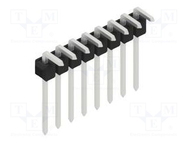 Connector: pin strips; pin header; male; PIN: 8; 2.54mm; THT; 1x8