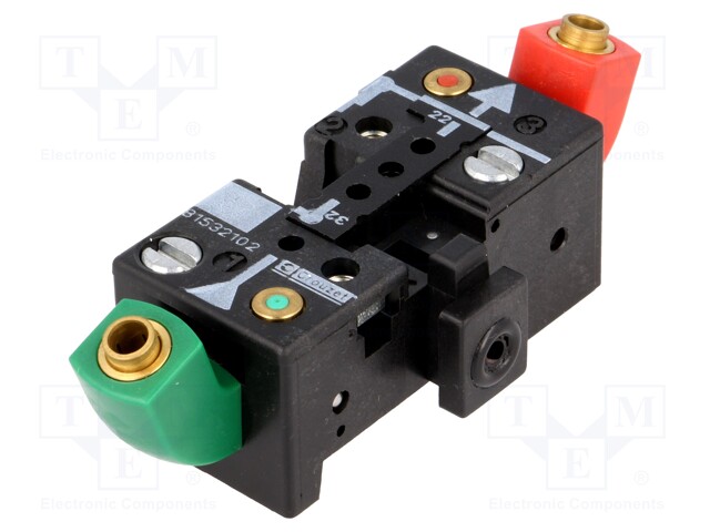 Base for logics modules and relays; 2÷8bar; 19x90x30mm; -5÷50°C