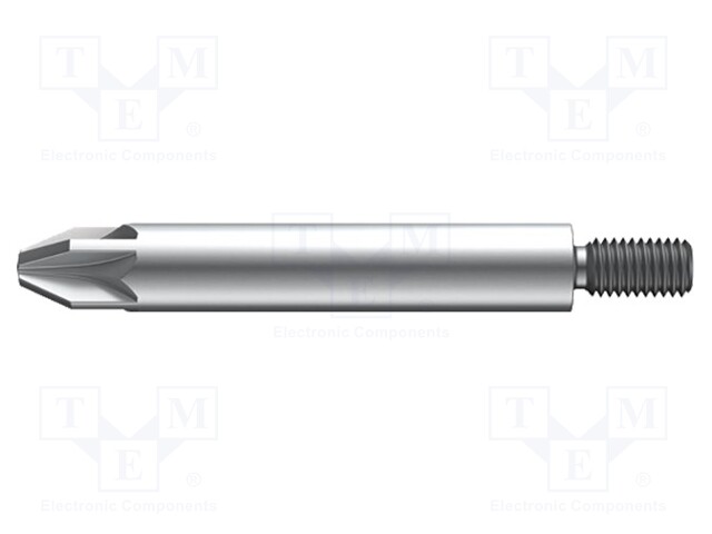 Screwdriver bit; Pozidriv®; PZ2; Overall len: 45mm