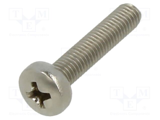 Screw; M5x25; Head: button; Phillips; PH2; A2 stainless steel