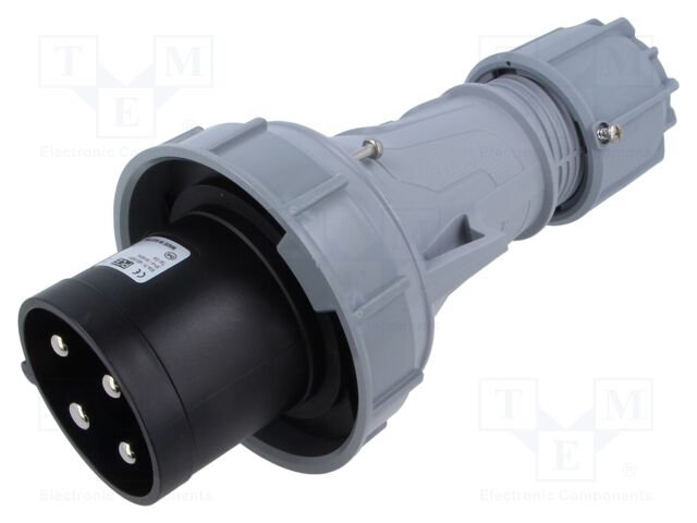 Connector: AC supply 3-phase; plug; male; 63A; 500VAC; IEC 60309