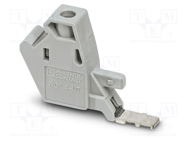 Splice terminal: rail; UT; 32A; 1kV; screw terminal; PA; L: 24.7mm