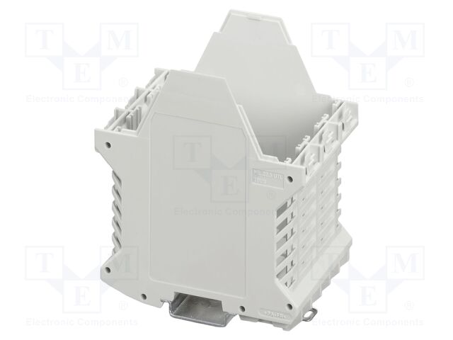 Enclosure base; with terminals; grey; UL94V-0; ME 67,5; X: 107.3mm