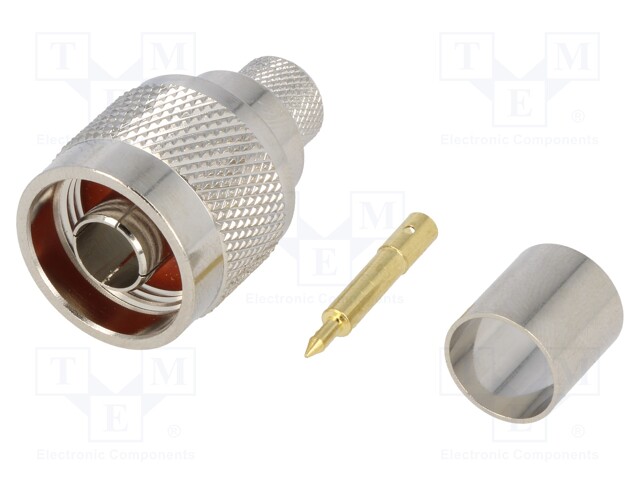 Plug; N; male; straight; H1000; crimped; gold-plated