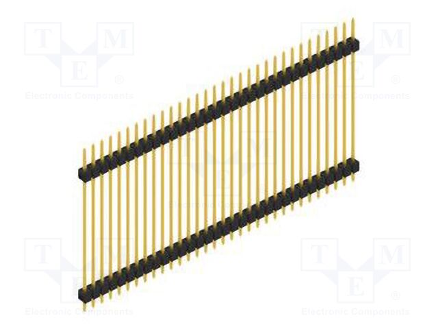 Connector: pin strips; pin header; male; PIN: 32; 2.54mm; THT; 1x32