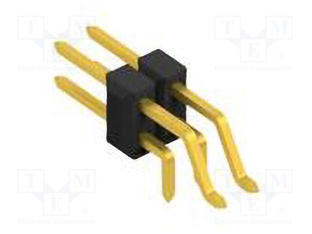 Connector: pin strips; pin header; male; PIN: 4; 2.54mm; SMT,THT