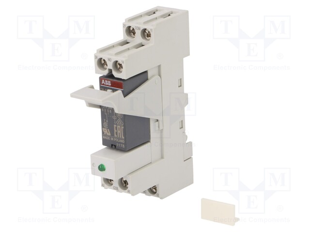 Relay: interface; SPDT; Ucoil: 24VDC; Mounting: DIN; Series: CR-P