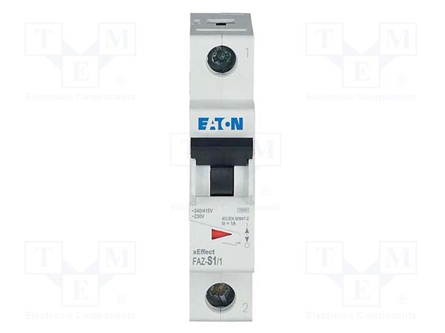 Circuit breaker; 230/400VAC; Inom: 1A; Poles: 1; DIN; Charact: S