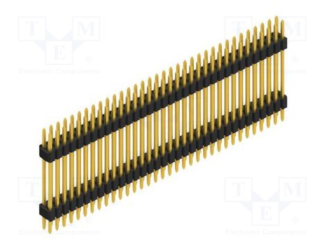 Connector: pin strips; pin header; male; PIN: 68; 1.27mm; THT; 2x34