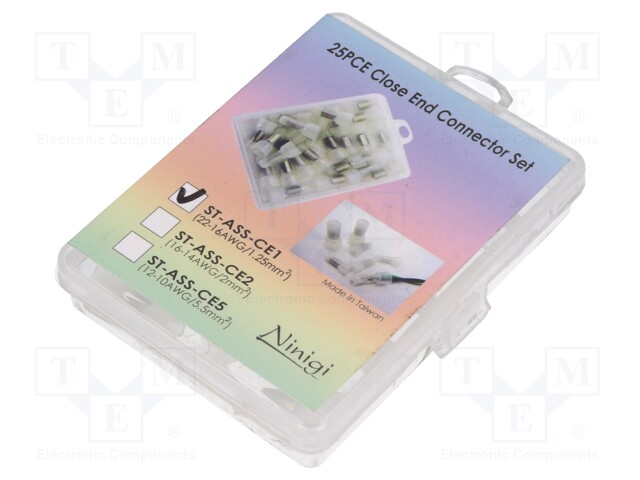 Close end connectors; crimped; 22AWG÷16AWG; Variant: insulated