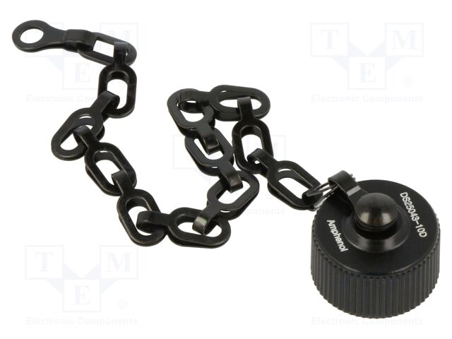 Protection cover; black; aluminium alloy; MS/DS; -55÷125°C