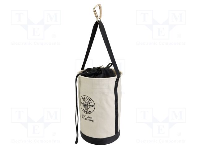 Bag; tool case; black,natural; fabric; Ø356x559mm; 45.4kg