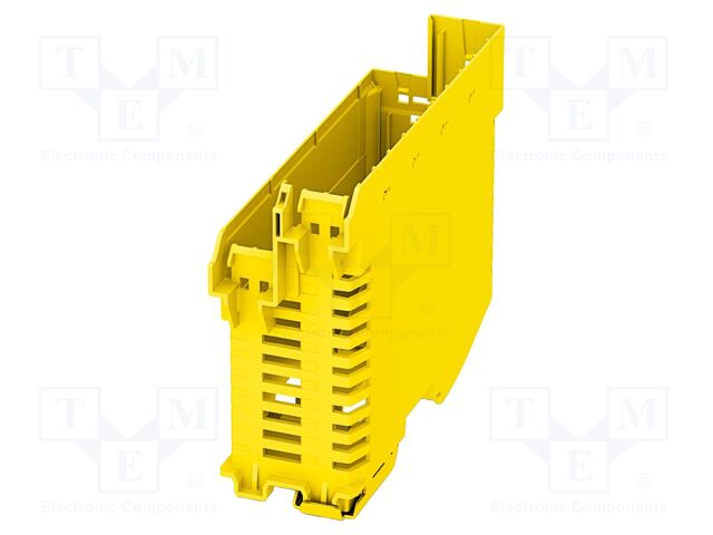 Enclosure base; yellow; UL94V-0; ME-IO 37,6; X: 82.85mm; Y: 120.6mm