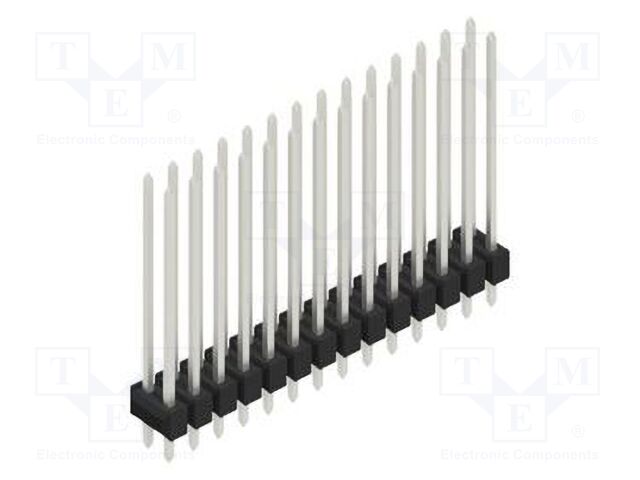Connector: pin strips; pin header; male; PIN: 28; 2.54mm; THT; 2x14