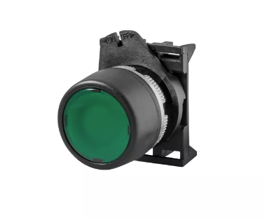 PUSH BUTTON RED FLUSH LIGHTED