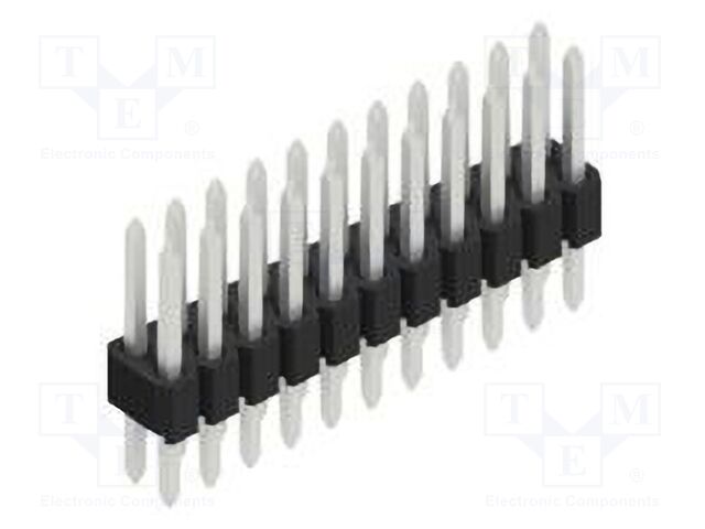 Connector: pin strips; pin header; male; PIN: 22; 1.27mm; THT; 2x11